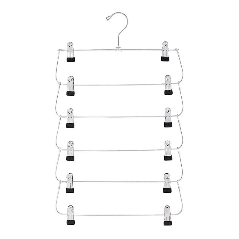 

Multi Functional Folding Multi-Layer Pants Rack, Pants Hanger, Household Anti Slip And Seamless Wardrobe Storage Tool чорний