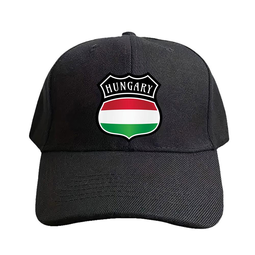 Hungary Shield Pride Flag Baseball Cap Woman Men Summer Casual Sun Hat Adult Adjustable with Curved Brim Hiking Fishing Hat