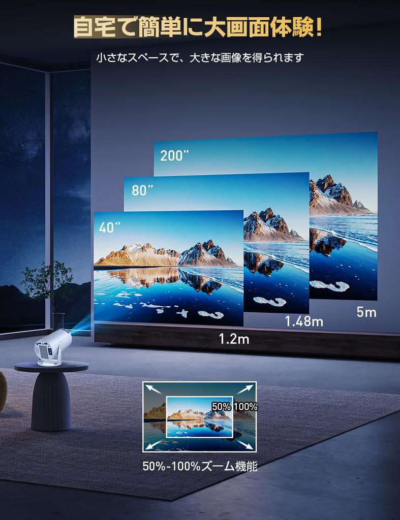 Model v lednu nejnovější Android TV Happilaff malý 1080P 4K kompatibilní stropní automatický keystone Bluetooth HiFi domácí domácí zoom kompatibilní s