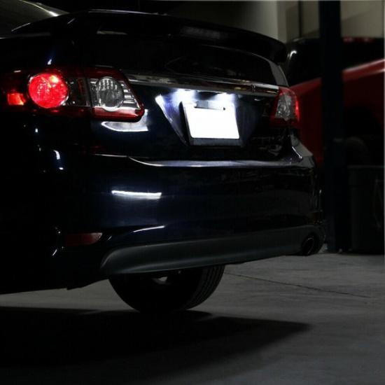 Rear LED License Plate Light Number Lamps For Scion XB Toyota Sienna Corolla EOA