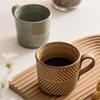 Keramiktasse Kaffeetasse Japanische Retro-Tasse Paar-Tasse Haushalt Kreative Kaffeetasse Handgebrühte Kaffeetasse Hängeohr-Tasse