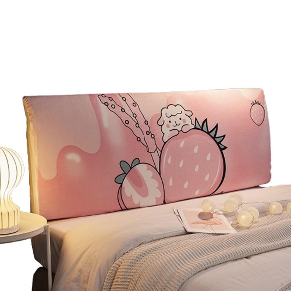 All-inclusive Headboard Cover Elastic Bedside Cover Washable Protective Cover  Home Room Decor