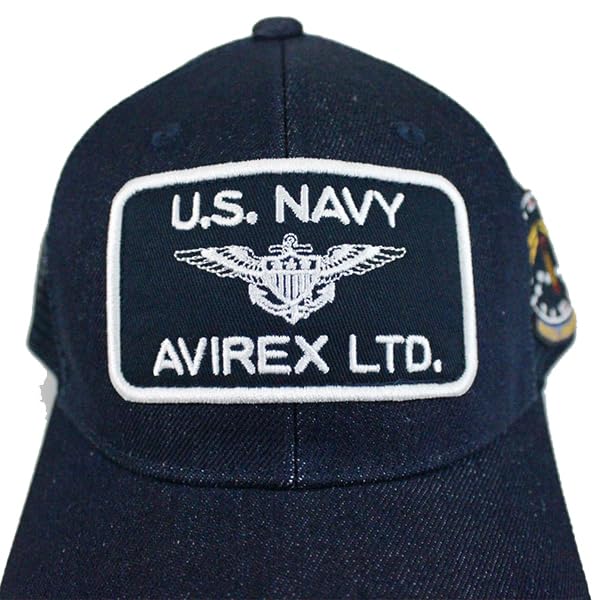 AVIREX Avirex Cap Hat AIRFORCE LOGO MESH CAP Popular Trend Brand Spring Summer Autumn Winter Day Gift Present Free US Men's Father's (JP, Alphabet,