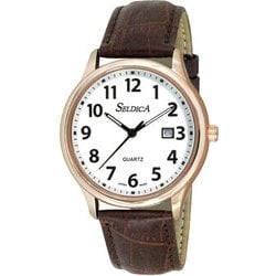 Seldica SD Series Men's Quartz Wrist Watch - Gray / Brown SD-AM049-SVT SD-AM048-WTT SD-AM047-SVT SD-AM050-WTG SD-AM051-WTG Gift Casual Business Sports