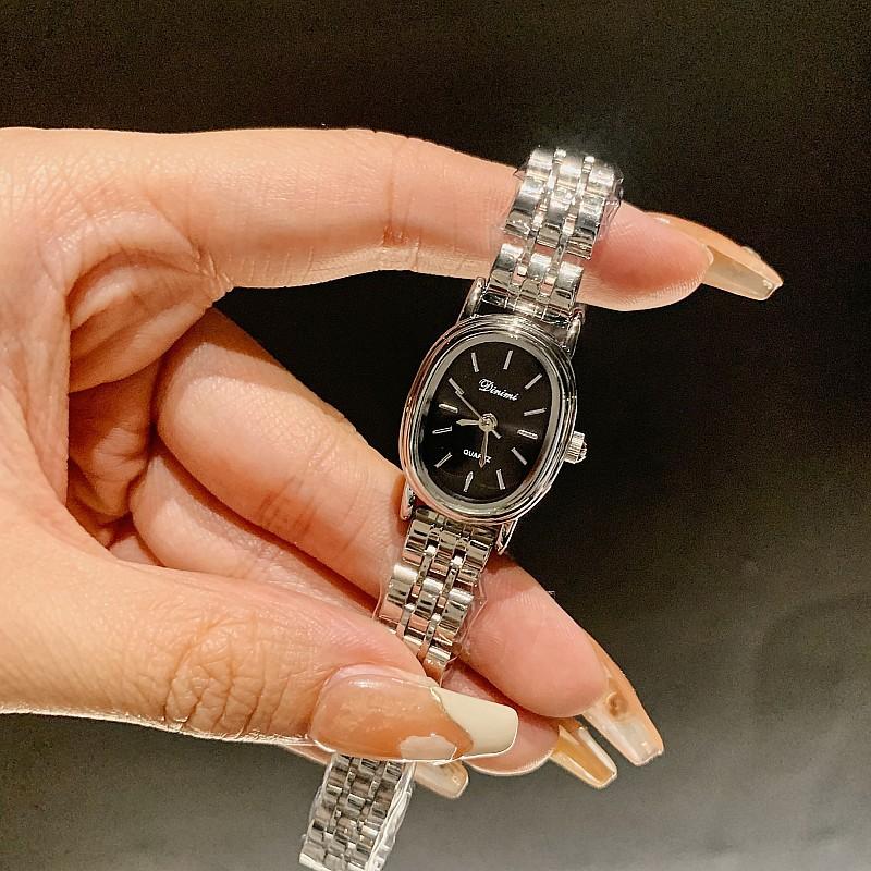 Ladies Watch Women S Stainless Steel Strap Stylish Simple Retro Oval Temperament Women S Watch