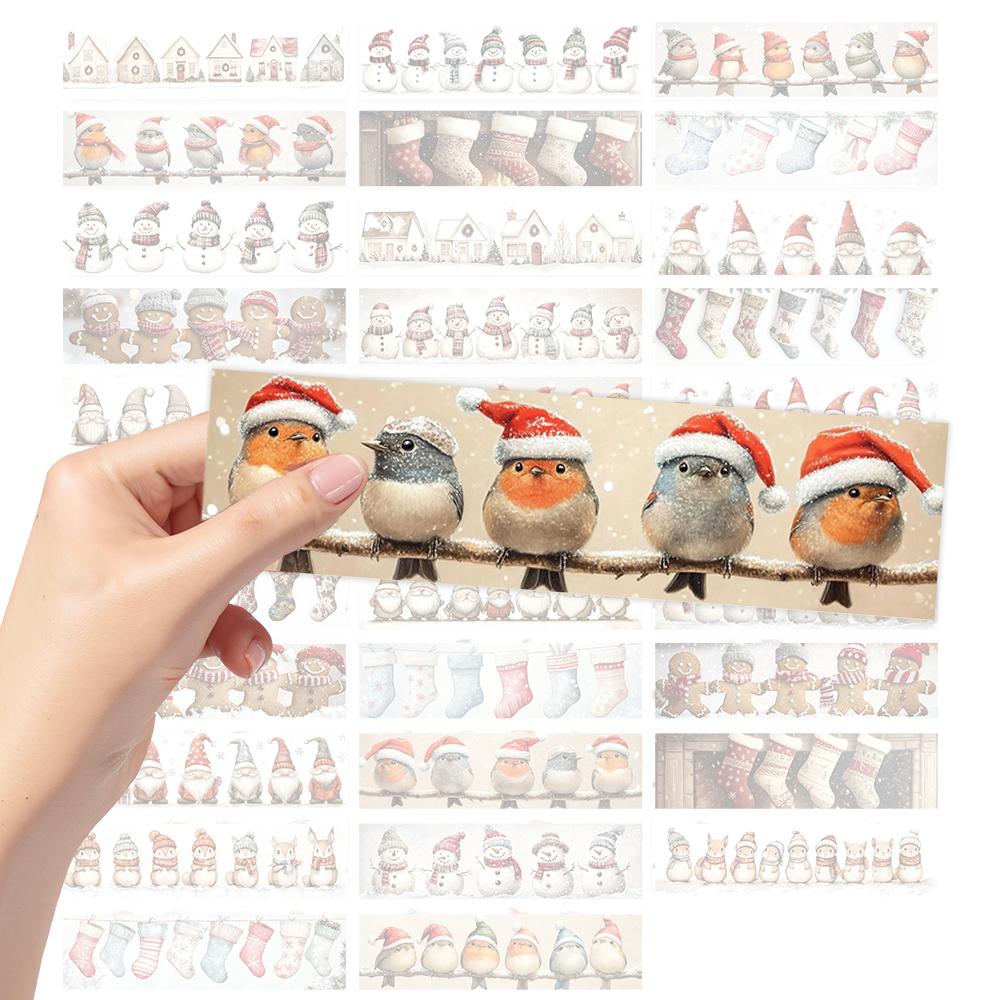

32pcs, cute Christmas bookmarks, suitable for back-to-school season, Christmas, Halloween, teachers, readers, and birthdays.