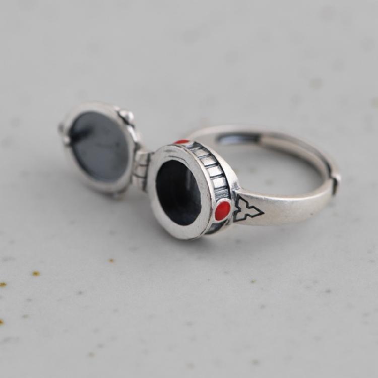 Personality Rose Box Open Ring Men and Women Exquisite Elegant Jewelry Gift