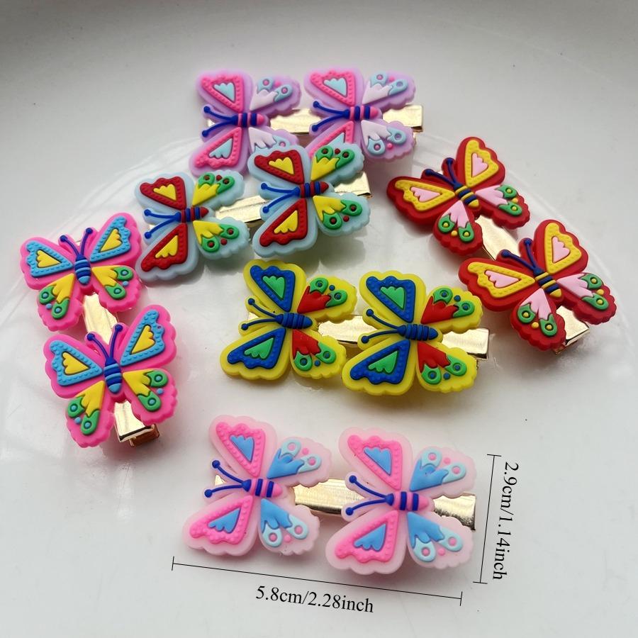 Beautiful PVC Butterfly Hair Accessory Hair Clip Suitable for Girls' Hair Decoration, Holiday Party Decoration Hair Accessories