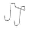 No-Drill Seamless S-Shaped Hook for Cabinet and Bathroom Doors - 304 Stainless Steel Double Clothes Hook