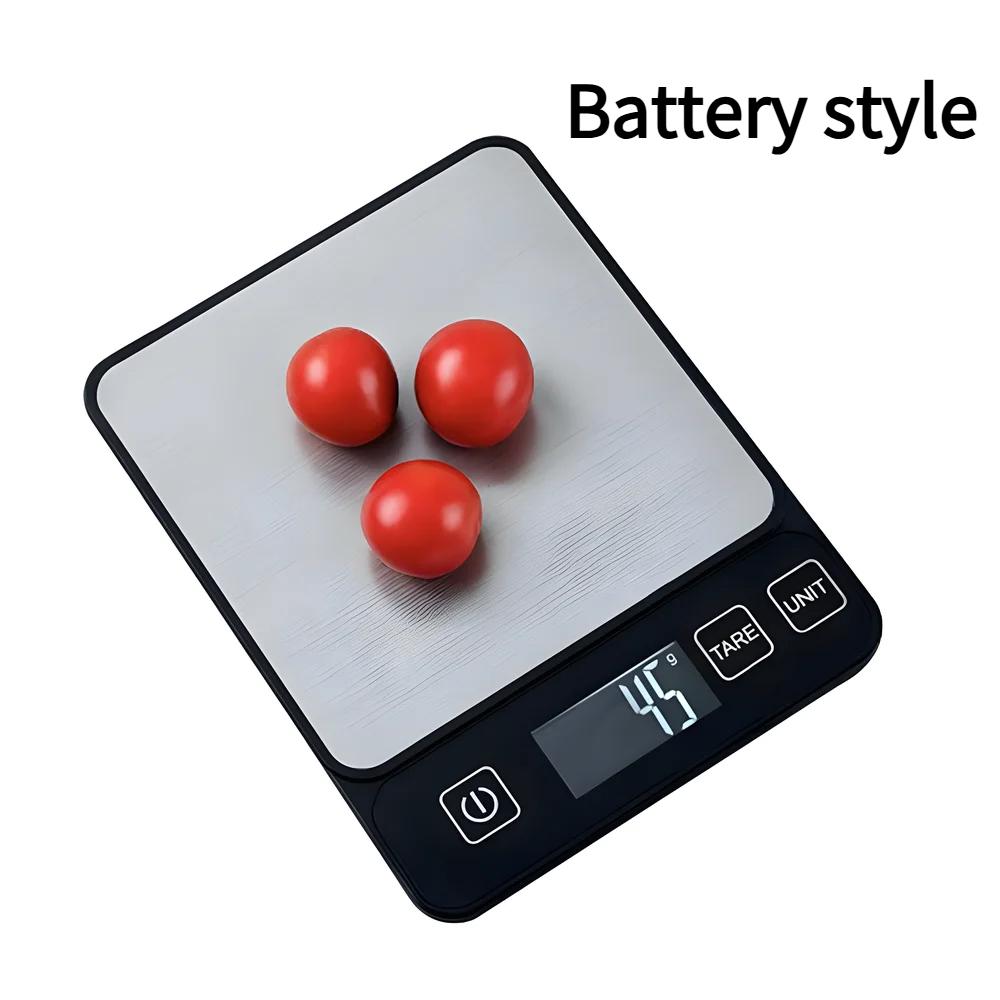 Digital Kitchen Food Scale with LCD Display 304 Stainless Steel Kitchen Balance for Fitness Baking Weighing