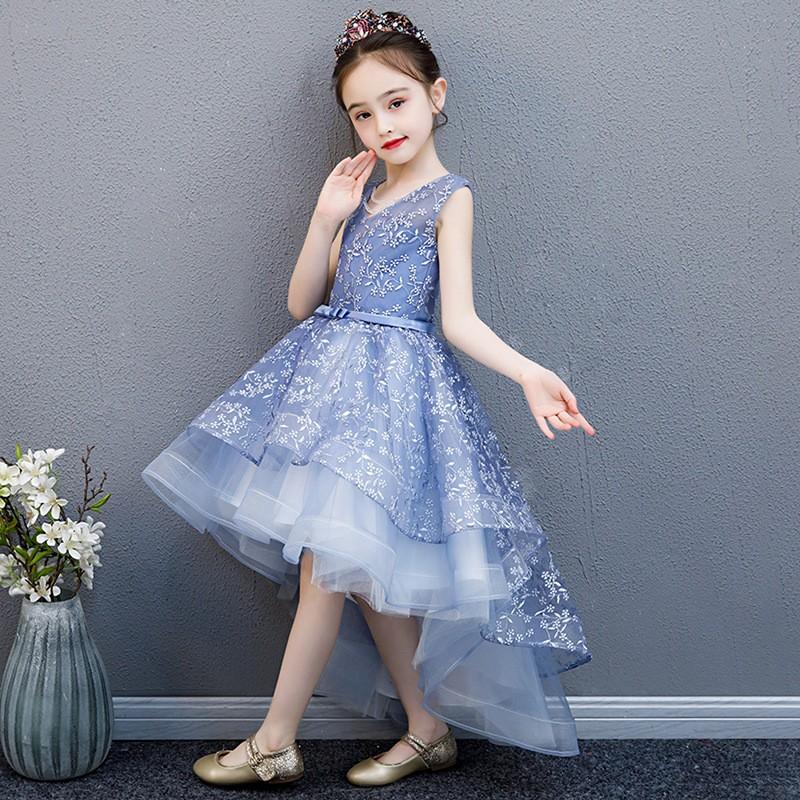 Summer New Foreign Trade Children's Formal Dress Birthday Host Show Piano Performance Dress Princess Pettiskirt