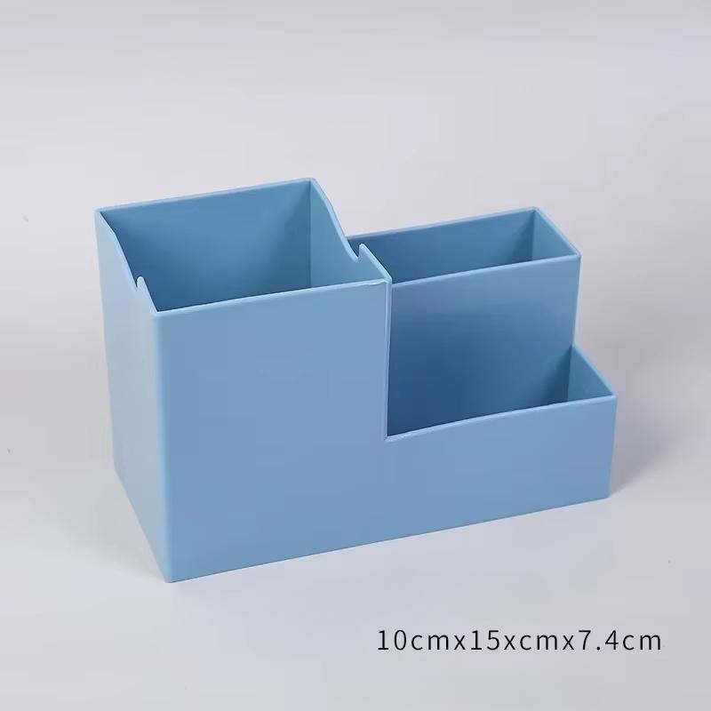 Portalápices de Escritorio Multifunción Estuche de Almacenamiento para Materiales Escolares Caja de Plástico Colorida Accesorios de Escritorio Organizador de Lápices
