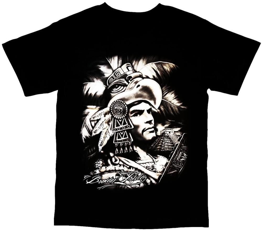 Brown Pride Aztec Warrior Mens Unisex T-Shirt S