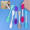 Pensulă Dublă Cap de Silicon pentru Mască Facială Exfoliant Facial Îndepărtare Puncte Negre Pensulă Curățare Spatulă pentru Mască cu Argilă Instrument de Îngrijire a Pielii Faciale