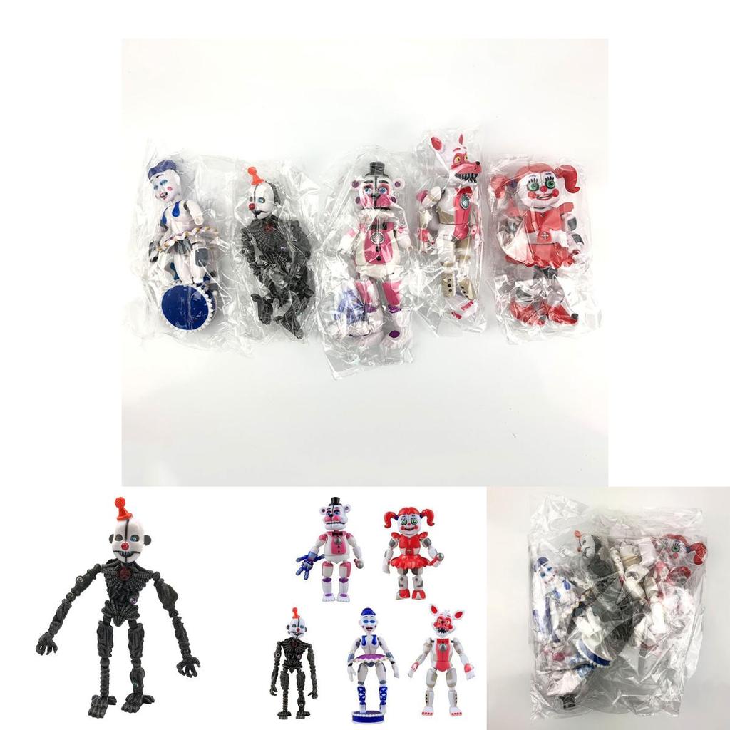 Fnaf Five Nights At Freddys Action Figures Collection Featuring Light Up Miniatures And Decorative Cake Toppers