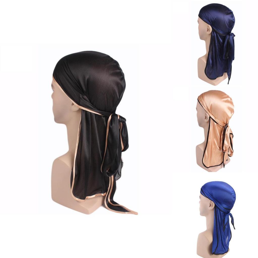 Premium Quality Unisex Silk Durag Bandana Hat With Long Tail For Ultimate Comfort
