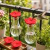 Red Push In Flower Inserts for Garden Drinkers, Soft Replacement Parts for Spare Bird Care Needs and Daily Use