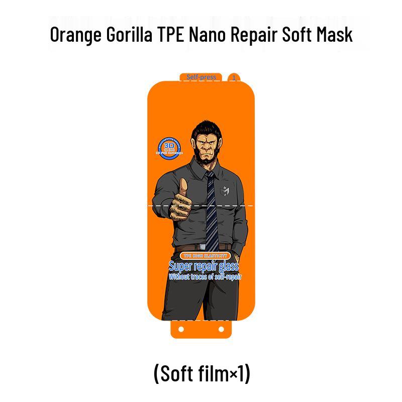 Huawei Mate70Pro Orange Gorilla Hydrogel Film - Curved HD Screen Protector for P70 Nova11
