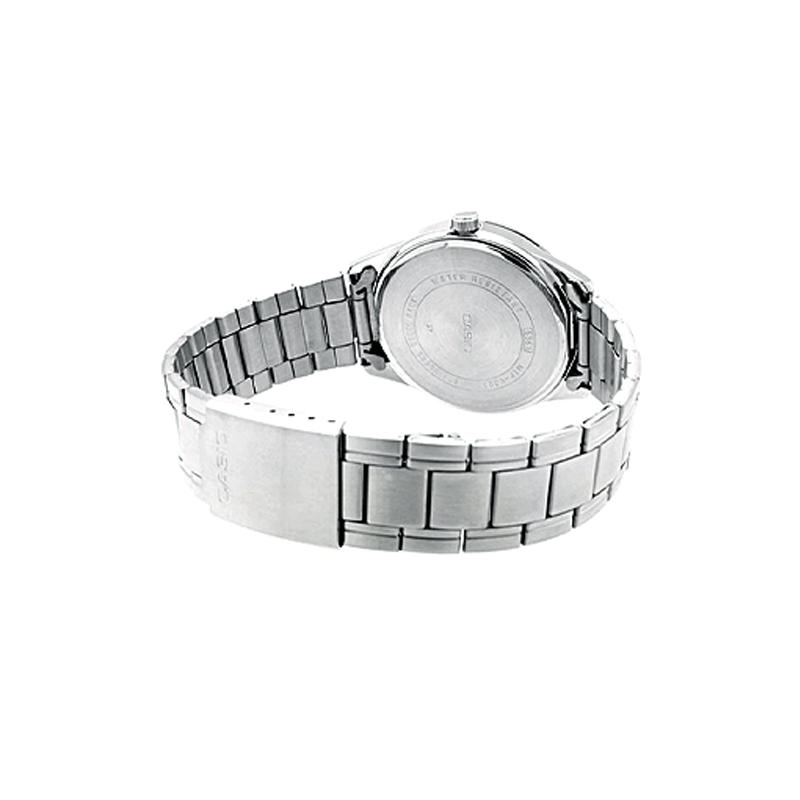 Casio CASIODRESS Series, Simple, Fashionable, Business and Casual, Classic Hands, Ocean Blue Dial, Waterproof, Quartz Movement, Stainless MTP-V005D-3B
