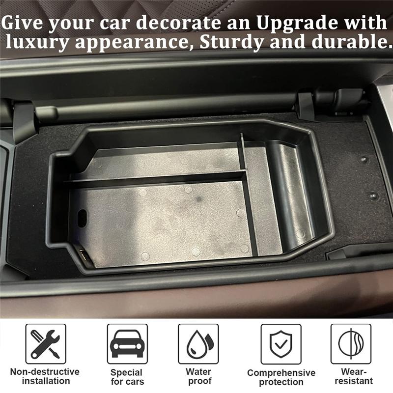For BMW 7 Series G70  Center Console Organizer Armrest Storage Box Tray Car Interior Accessories Parts