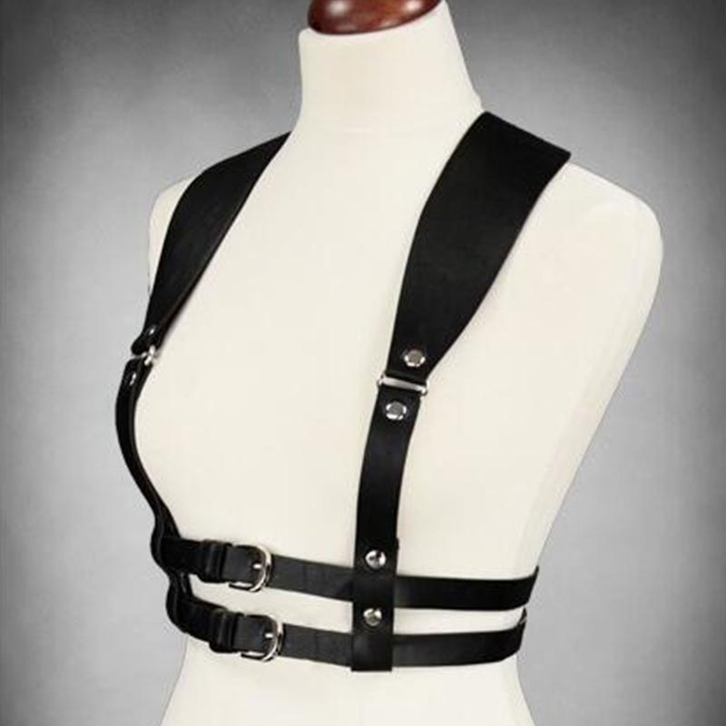 Punk-Taillengürtel Damen Halloween Leder Skinny Body Verstellbare Gürtel mit Legierungsschnalle für Party Nachtclub Taille Schlank