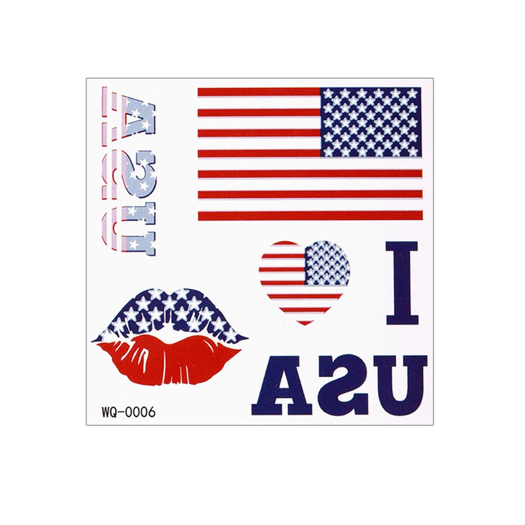 40 Sheets Country Flag Face Stickers Waterproof Tattoo Stickers Flag Face Tattoo for Football Fans Sports Events Party Supplies