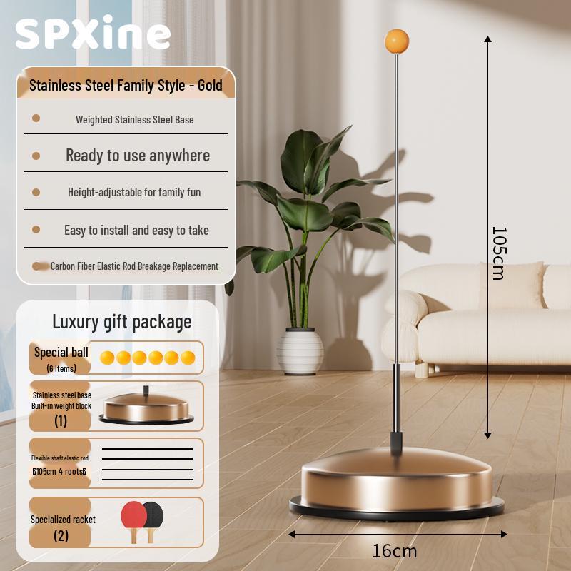 Children's Indoor Table Tennis Rebound Trainer for Solo Practice