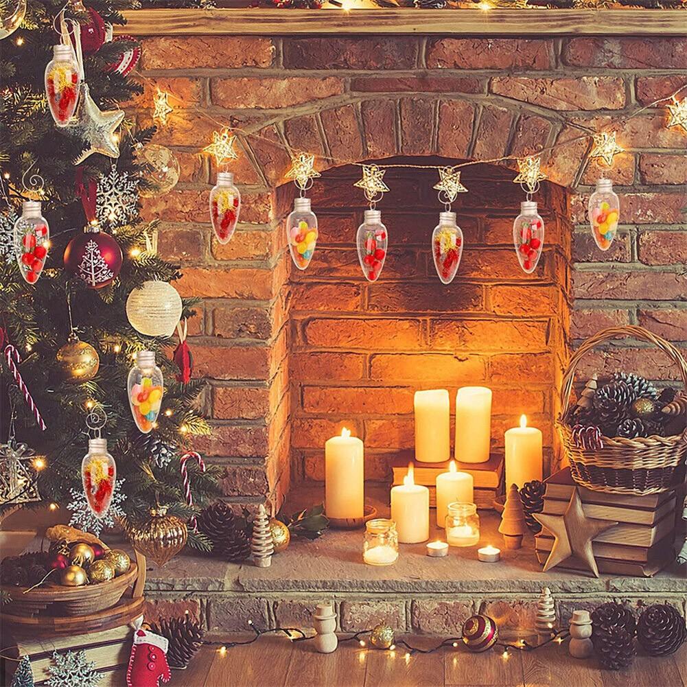 Bottle Christmas Bulbs Easy To Hang Easy To Use Plastic
