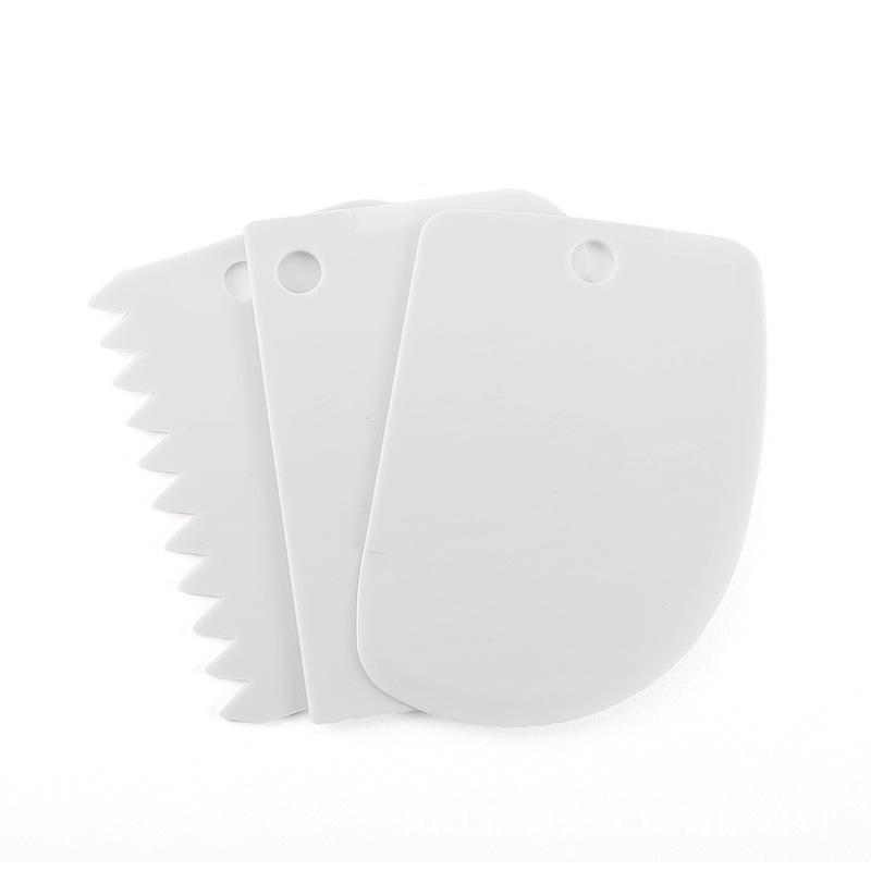 Cake Cream Scraper Three-piece Set Lace Scraper Dough Cutter Baking Tools Bakeware Kitchen Tools Household Goods