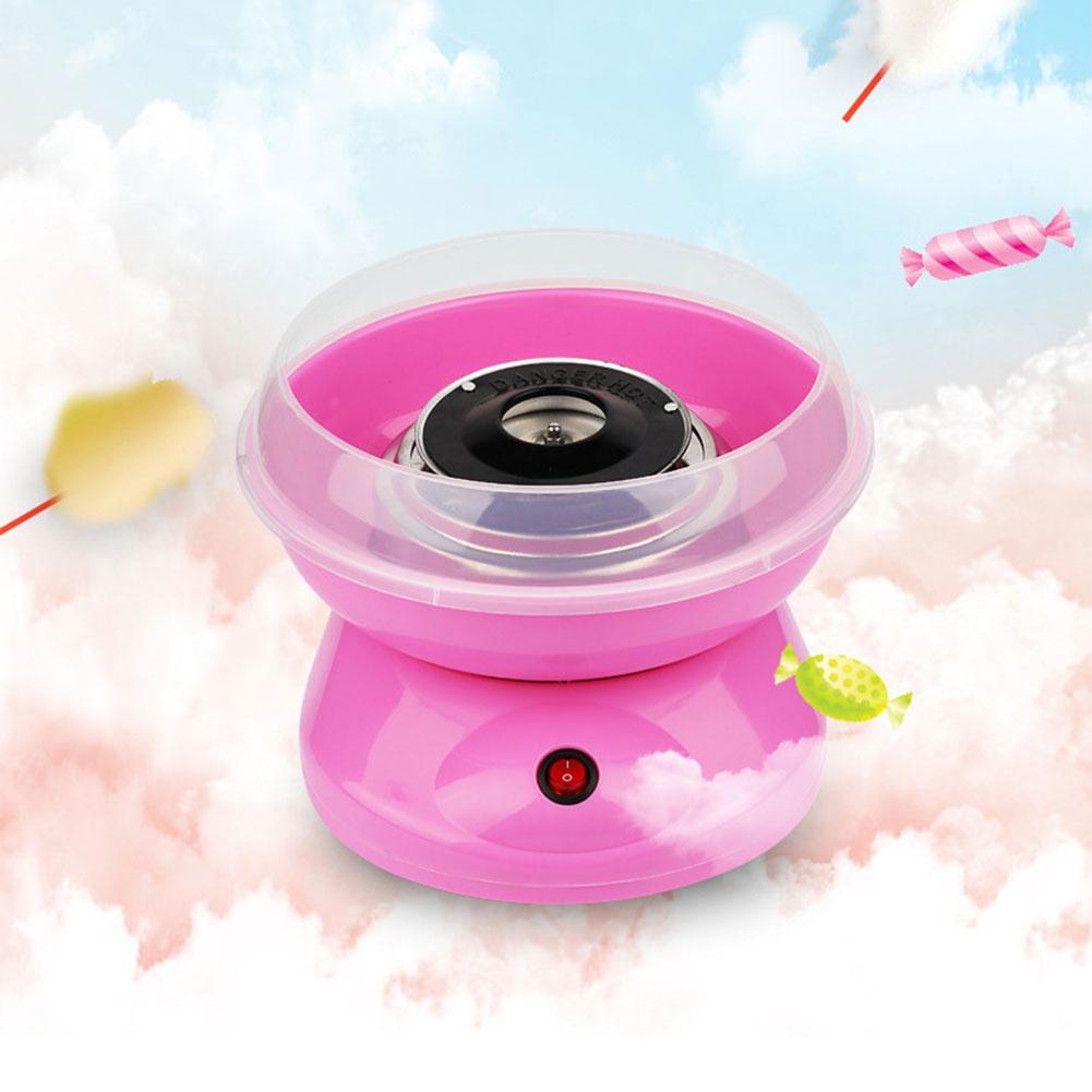 Electric DIY Sweet Cotton Candy Maker Marshmallow Machine with 10 Bamboo Sticks Mini Portable Cotton Candy Sugar Floss Machine