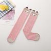Girls' Cute Cartoon Cotton Knee-High Socks - Japanese Style for Spring & Autumn