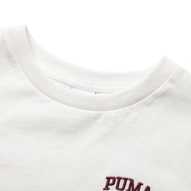 Puma T Shirts Women's White Crew Neck Moderate Other 630356-65
