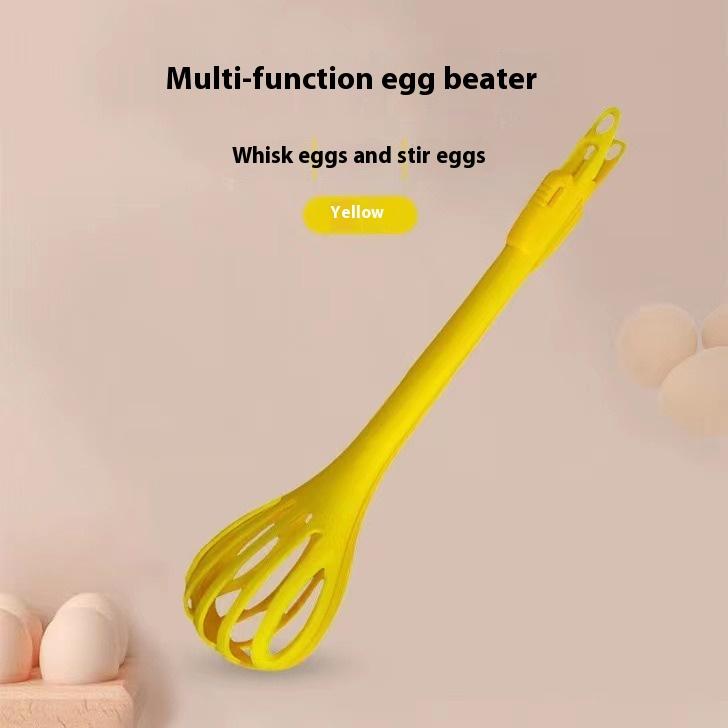 

Ручной венчик Многофункциональный кухонный зажим для еды жёлтый