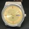 AUTOMATIC VINTAGE CITIZEN 8200 JAPAN MENS GOLDEN COLOR DIAL WATCH A702757-1 R210-a702757