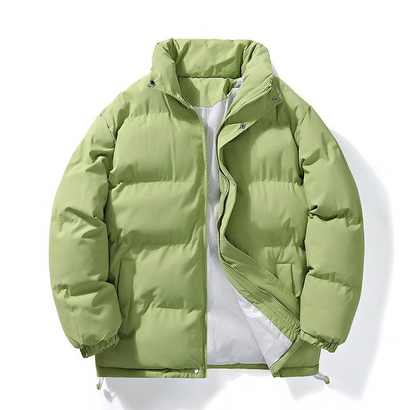 Velvet Cotton Jacket for Men In Autumn and Winter Warm Stand Collar Cotton Jacket for Men