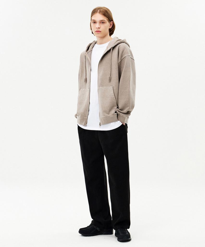 Topboy [2Pack] Weight Pigment Two-Way Oversized Zip-Up Hoodie (Type B)
