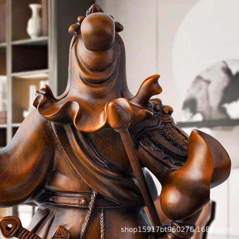 Guangong Guan Yu Erye Figur: Wohnzimmer-, Büro- oder Hoteleingangsdekoration, Heimdekoration, Buddha-Statue zur Anbetung