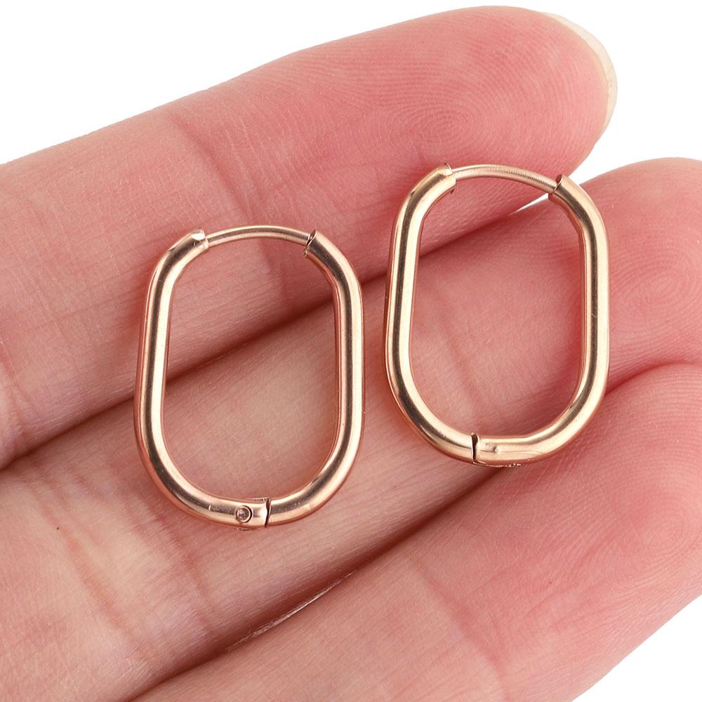 6 szt. Kolczyki koła ze stali nierdzewnej dla kobiet Kolczyki Piercing Biżuteria Kolczyk Koło Zapobiegają Alergii Kolczyki Biżuteria