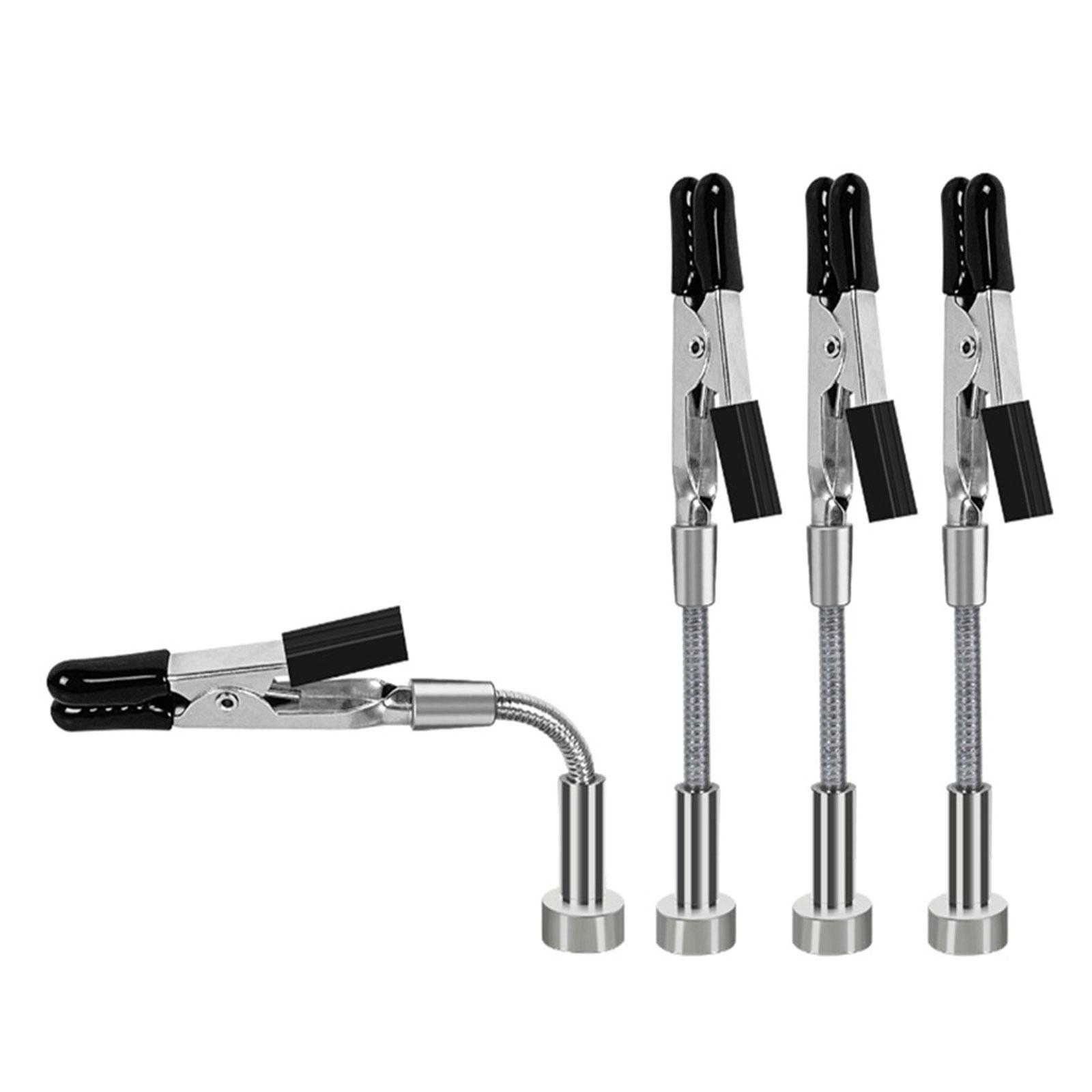 

Магнитные «Третьи руки» Металлические Гибкие Гусиные шеи для Пайки Автомобильной Электроники, Пайки Ювелирных Изделий, Вспомогательный Зажим 4PCS