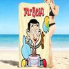1Pc Mr Bean'S Birthday Bash Beach Towel, Quick Dry, Multi-Use for Beach Pool Gym Yoga Home Travel, Christmas, Halloween, Xmas Gift M929353