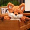 35cm/50cm Cute Fluffy Fox Plush Toy Soft Cartoon Orange Foxes Stuffed Doll Baby Appease Children Birthday Gift