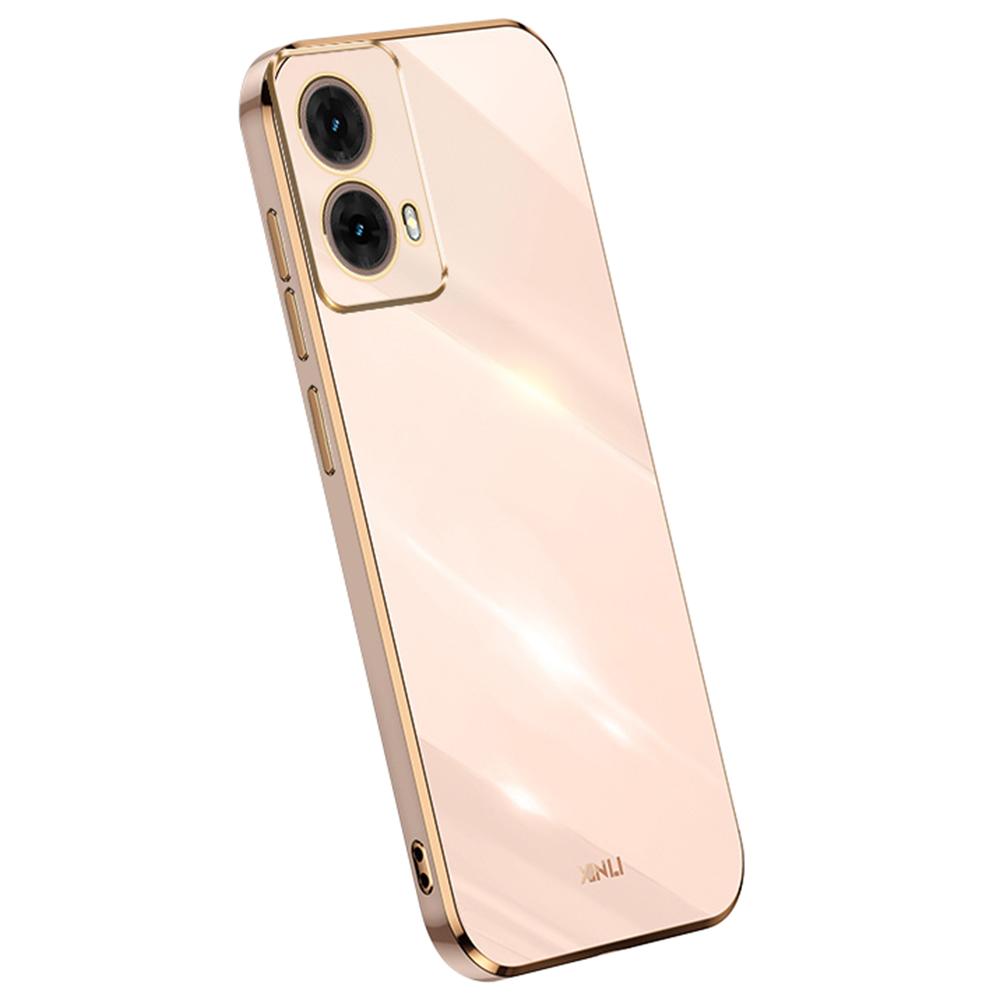 XINLI For Motorola Moto G85 5G Case TPU Phone Cover with Electroplating Frame