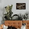 Gepersonaliseerd Naam Bourbon Bar Metalen Bord Gepersonaliseerde Aluminium Wanddecoratie