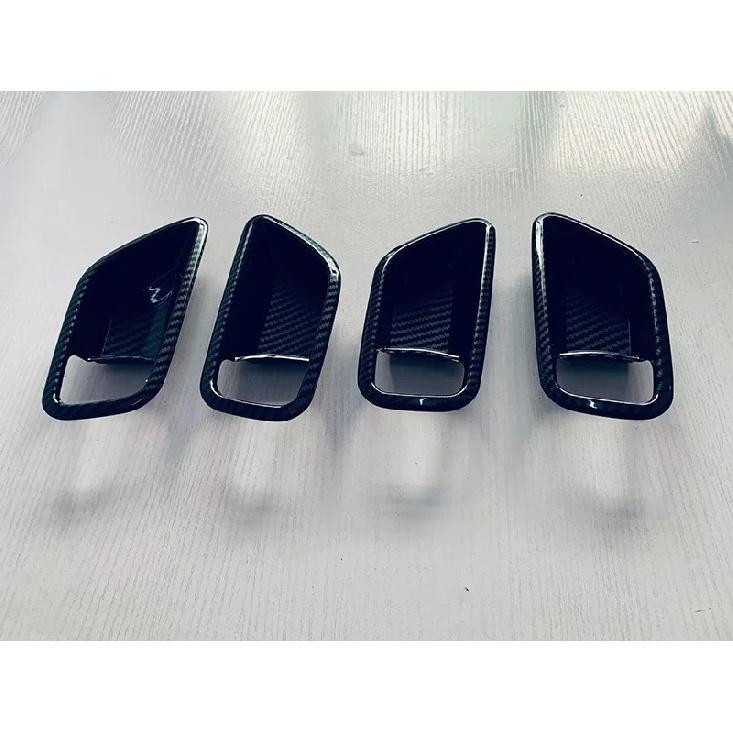 For Suzuki Swift ZC ZD 2024 2025 Carbon fiber style Inner Door Handle Cover Catch Bowl Trim ert Bezel Frame Garnish