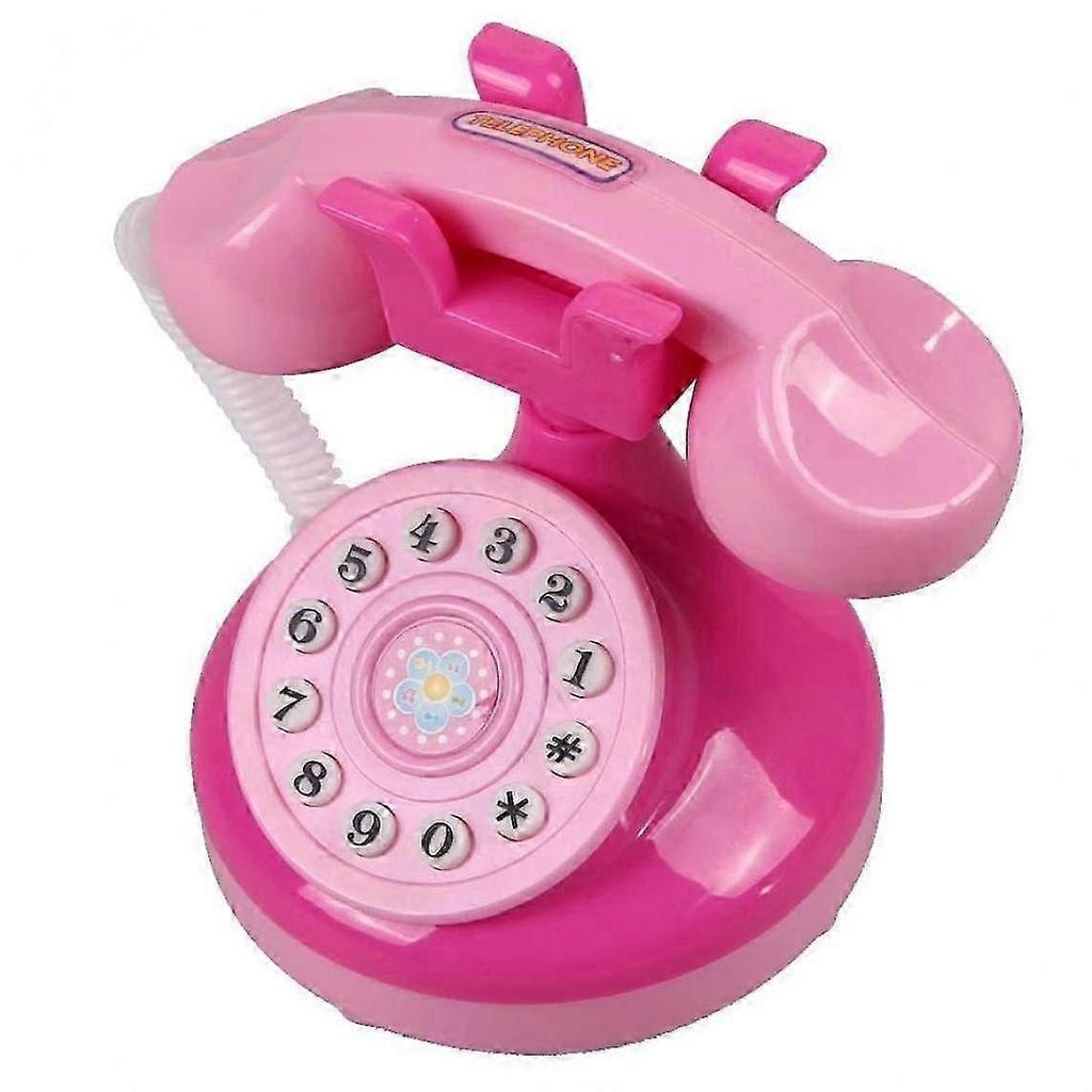 Mini Emulation Phone, Kids Telephone Toy with Lights Pretend Play Phone Toy