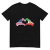 Persian American Flag USA Persia Heritage Heart T-Shirt
