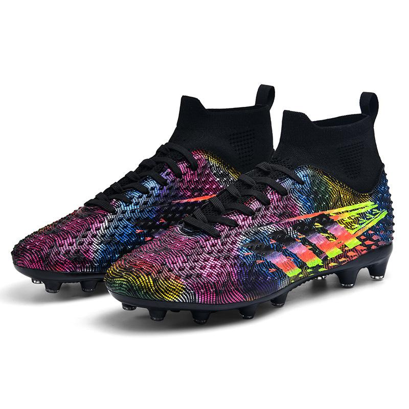 New High-Top Football Shoes Artificial Turf Ag Spikes Boys And Teenagers Student Training Sports Shoes 34