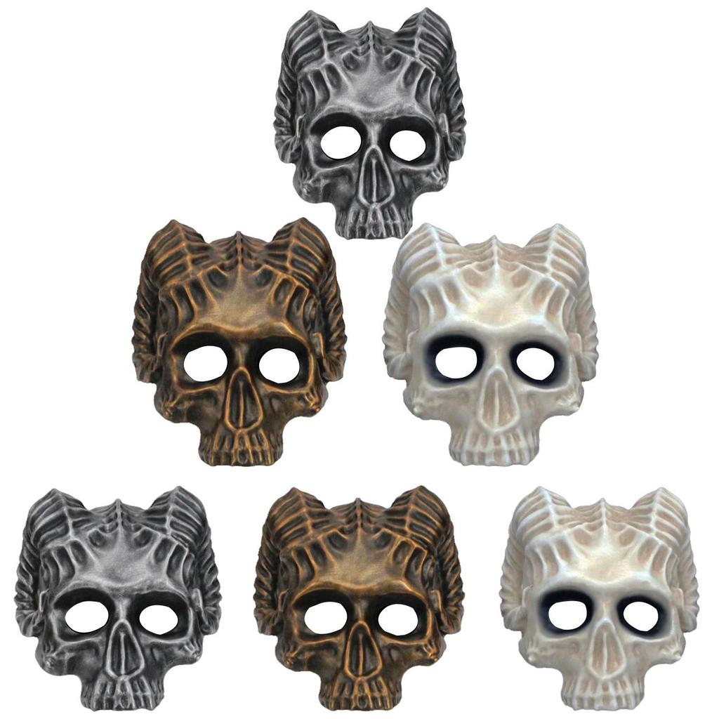 Sinister Character Costume Mask Featuring Spooky Resin Design For Halloween And Carnival