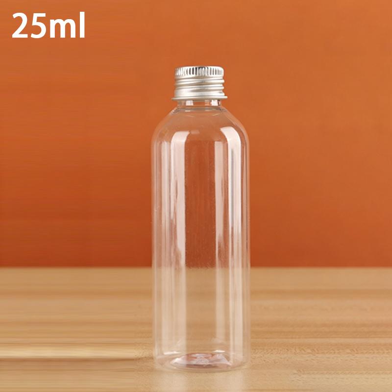 5Ml-500Ml Plastic Bottle Aluminum Cap Transparent Empty Bottle Lotion Sample Cosmetic Dispensing Bottles For Travel