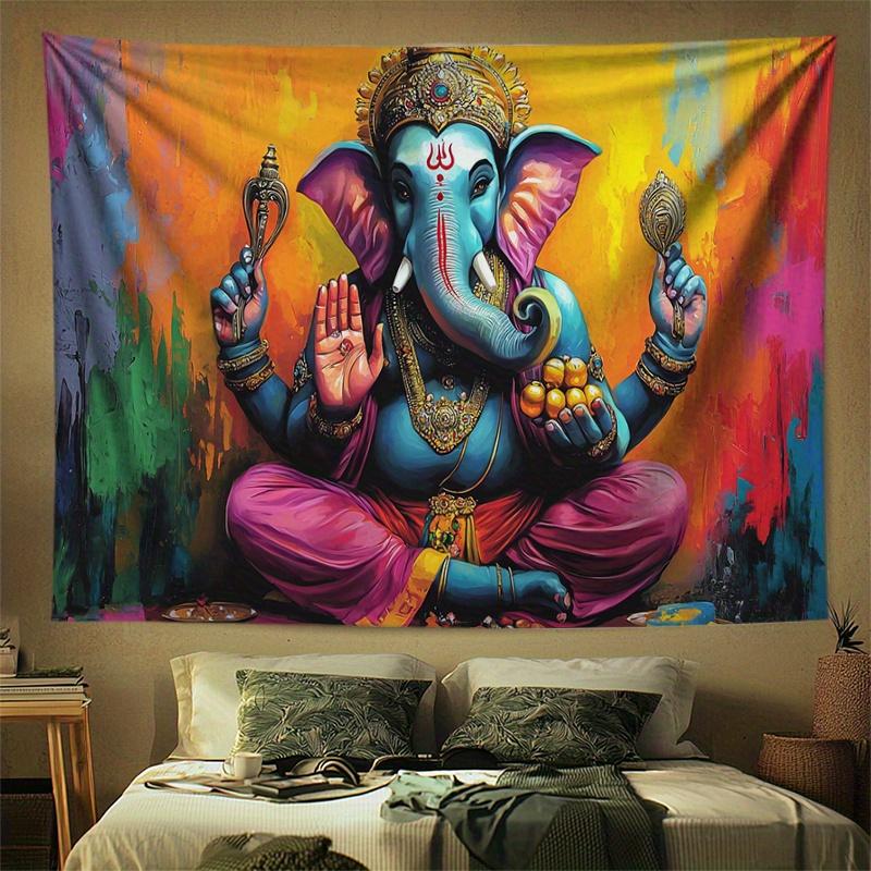 Gandhi Mandala Digital Printing Polyester Wall Tapestry Suitable for Use In Living Rooms Bedrooms Offices Bars Party